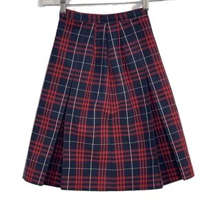 Vintage Dennis Plaid High-Waisted School Uniform Skirt Size 8